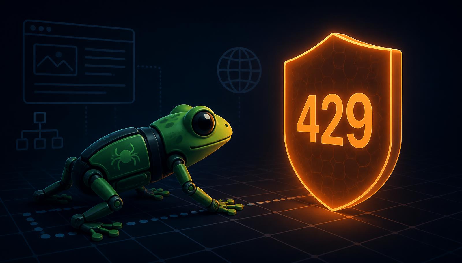 How I solved a Screaming Frog 429s problem on a site with 10K+ pages